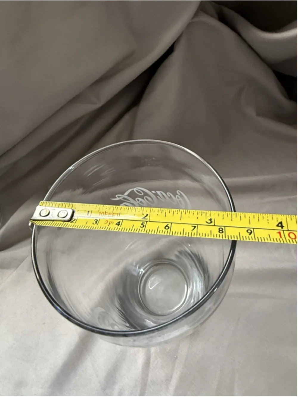 COCA-COLA GLASSES Clear Glass With White Lettering 6.5in Tall (3pc)